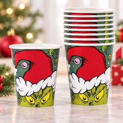 Grinch Party Cups - 8 PK